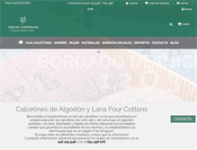Tablet Screenshot of four-cottons.com